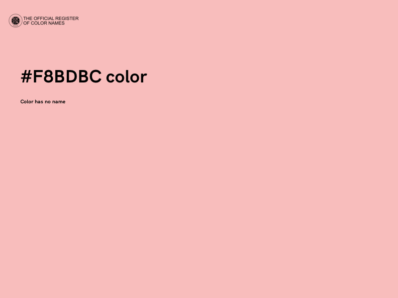 #F8BDBC color image