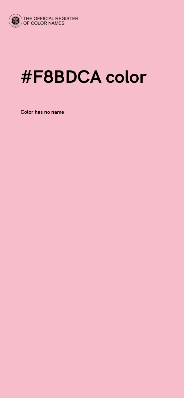 #F8BDCA color image