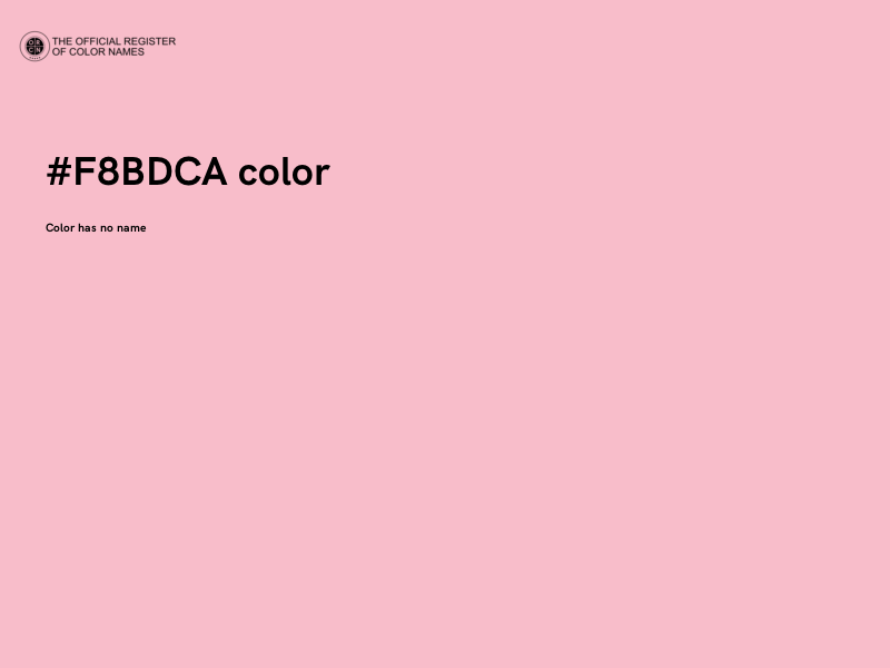 #F8BDCA color image