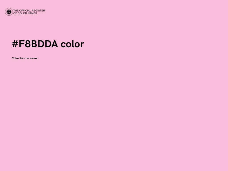 #F8BDDA color image