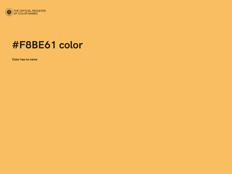 #F8BE61 color image
