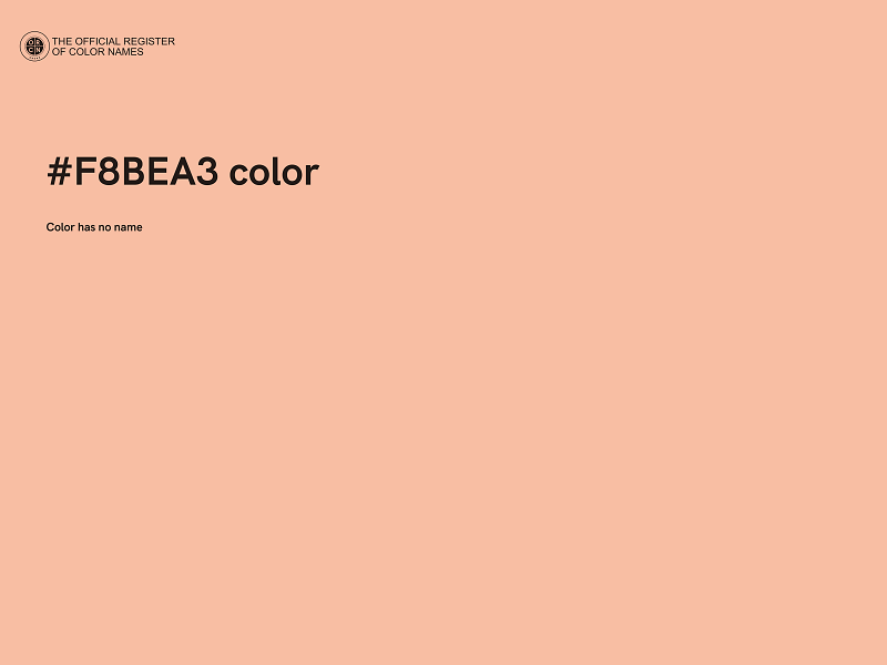 #F8BEA3 color image