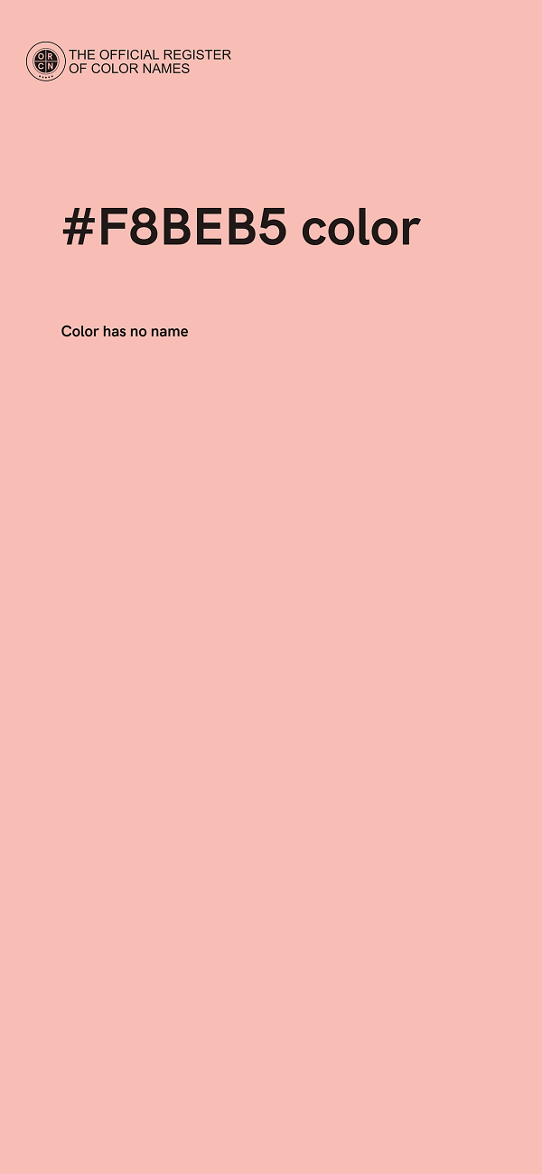 #F8BEB5 color image