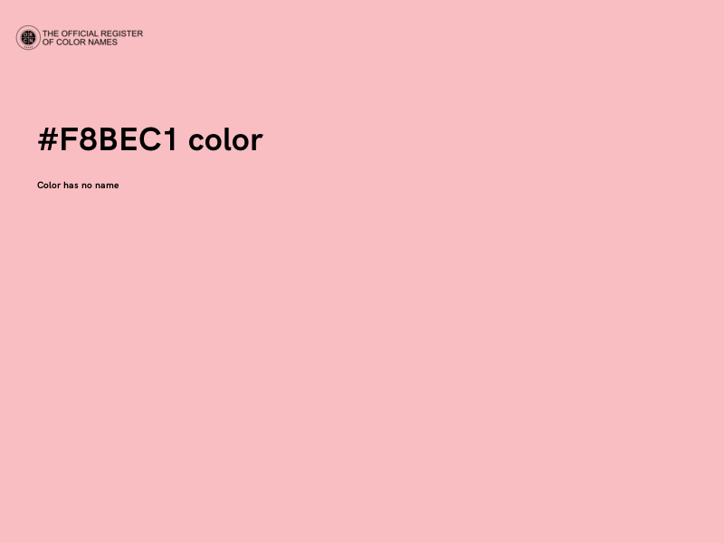 #F8BEC1 color image
