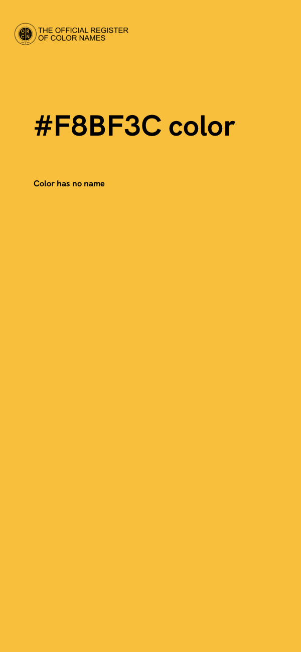#F8BF3C color image