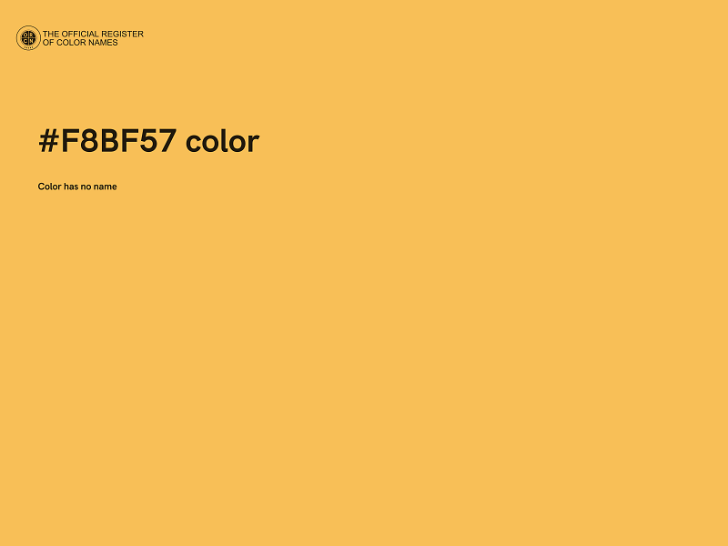 #F8BF57 color image