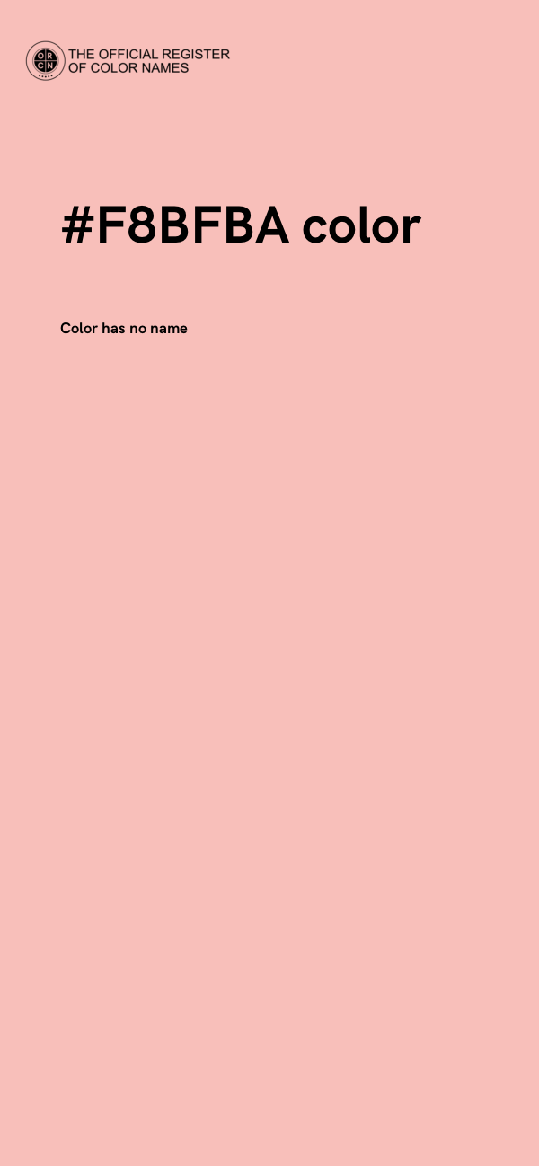 #F8BFBA color image