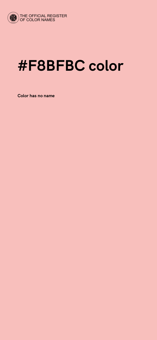 #F8BFBC color image