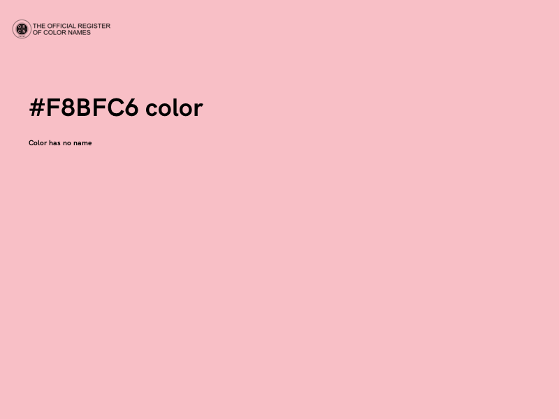 #F8BFC6 color image