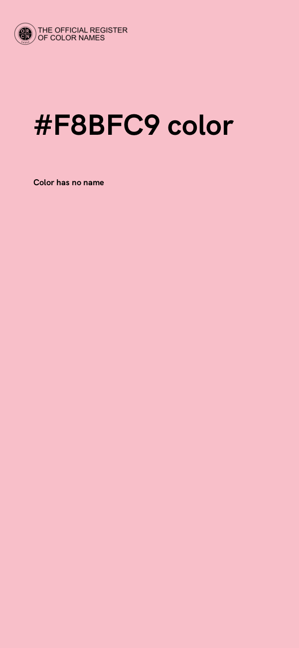 #F8BFC9 color image