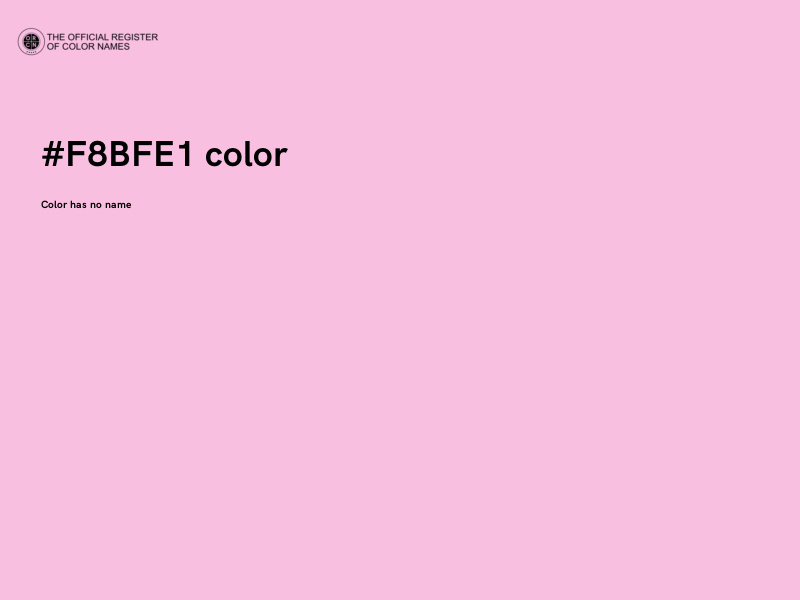 #F8BFE1 color image