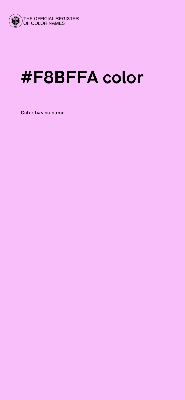 #F8BFFA color image