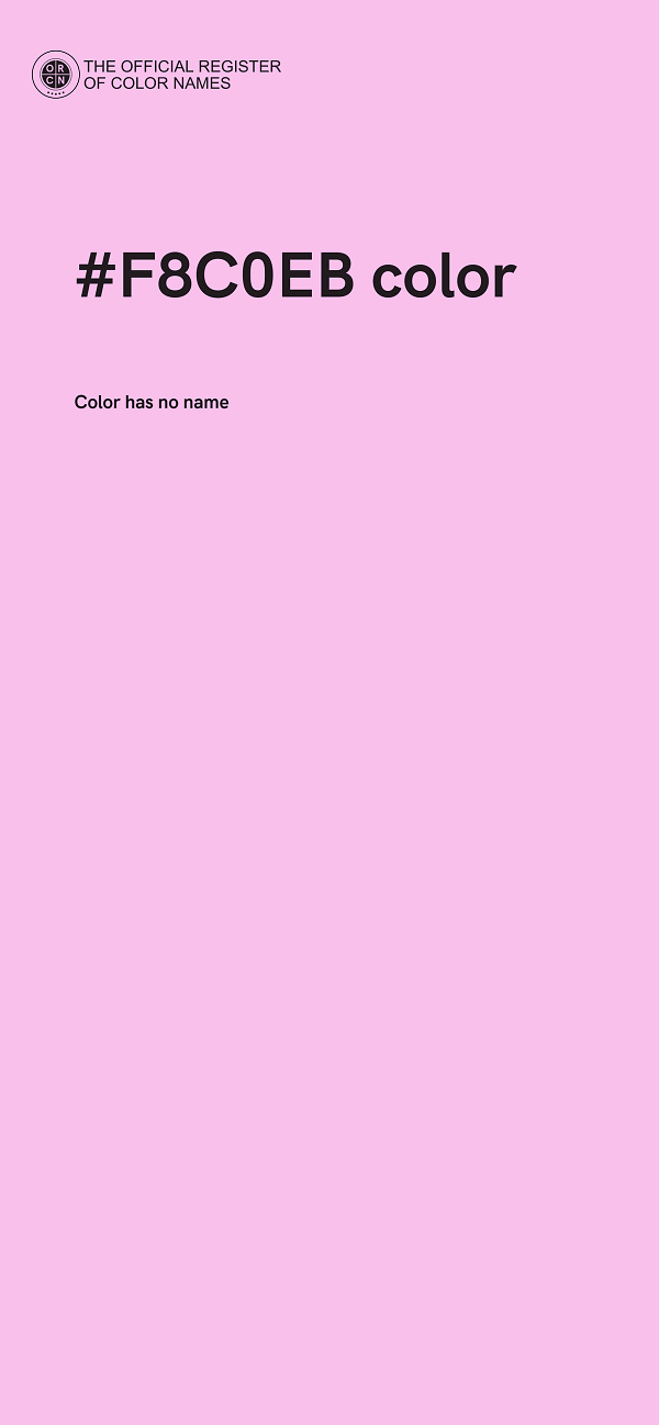 #F8C0EB color image