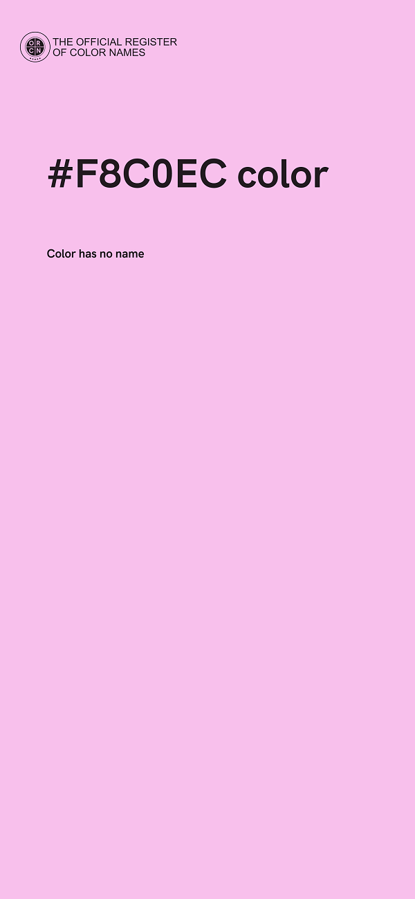 #F8C0EC color image