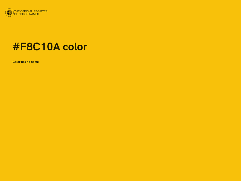 #F8C10A color image