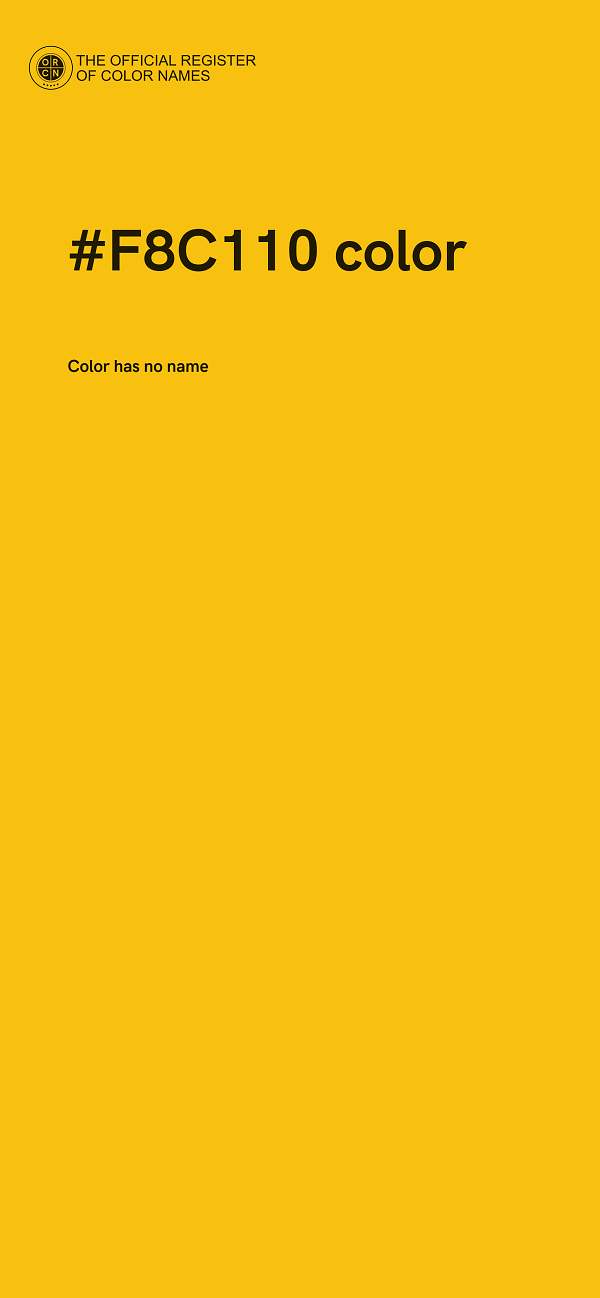 #F8C110 color image
