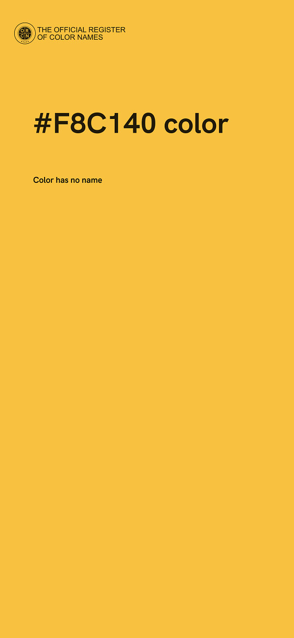 #F8C140 color image
