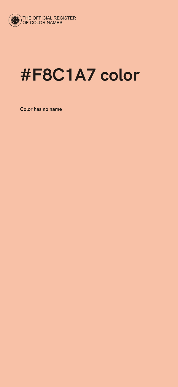 #F8C1A7 color image