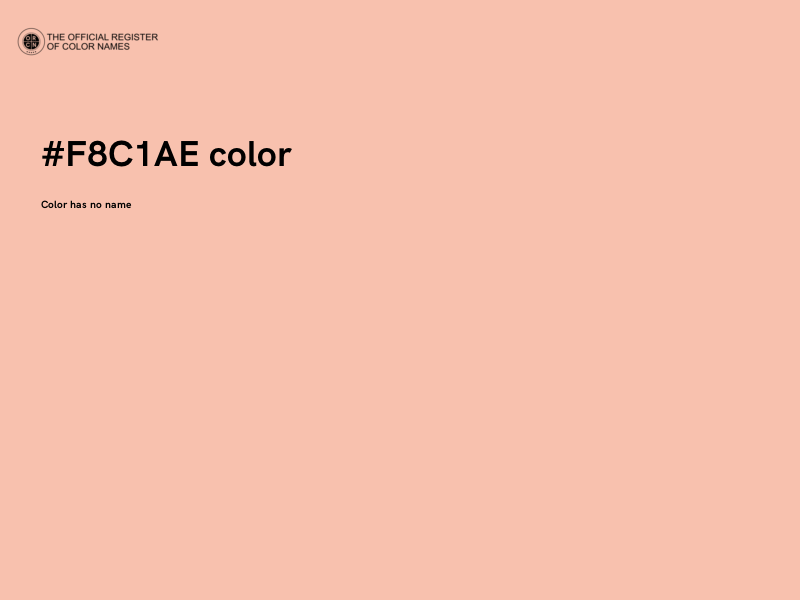 #F8C1AE color image