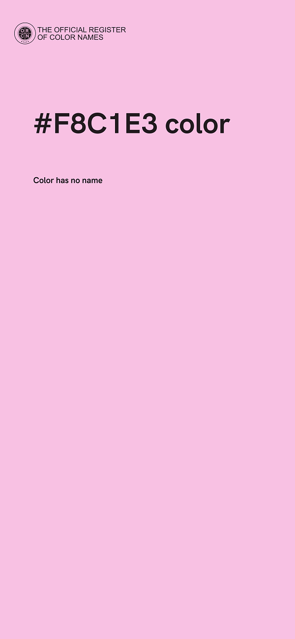 #F8C1E3 color image