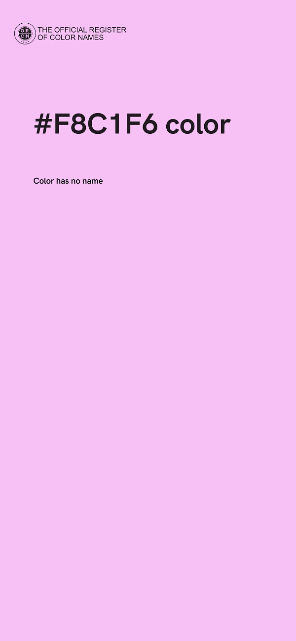 #F8C1F6 color image
