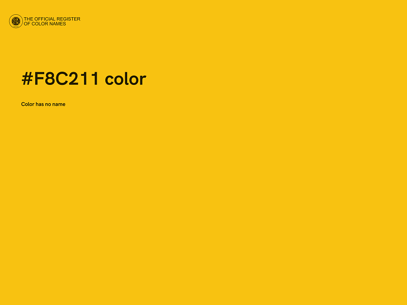 #F8C211 color image