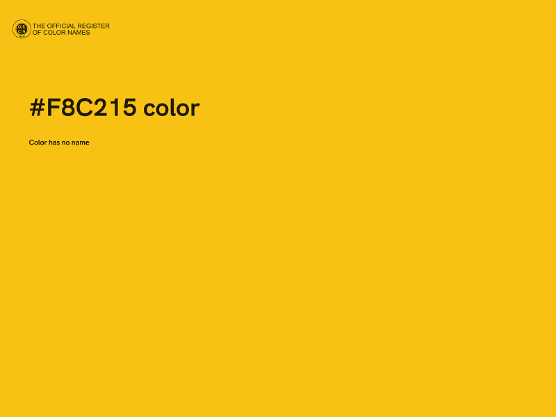 #F8C215 color image
