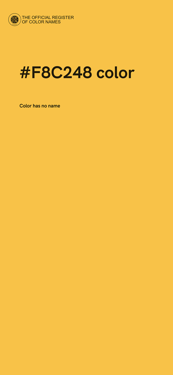 #F8C248 color image