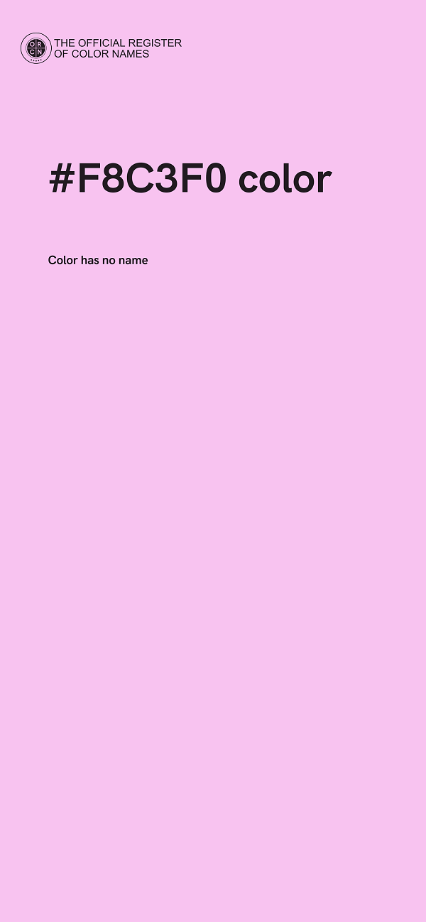 #F8C3F0 color image