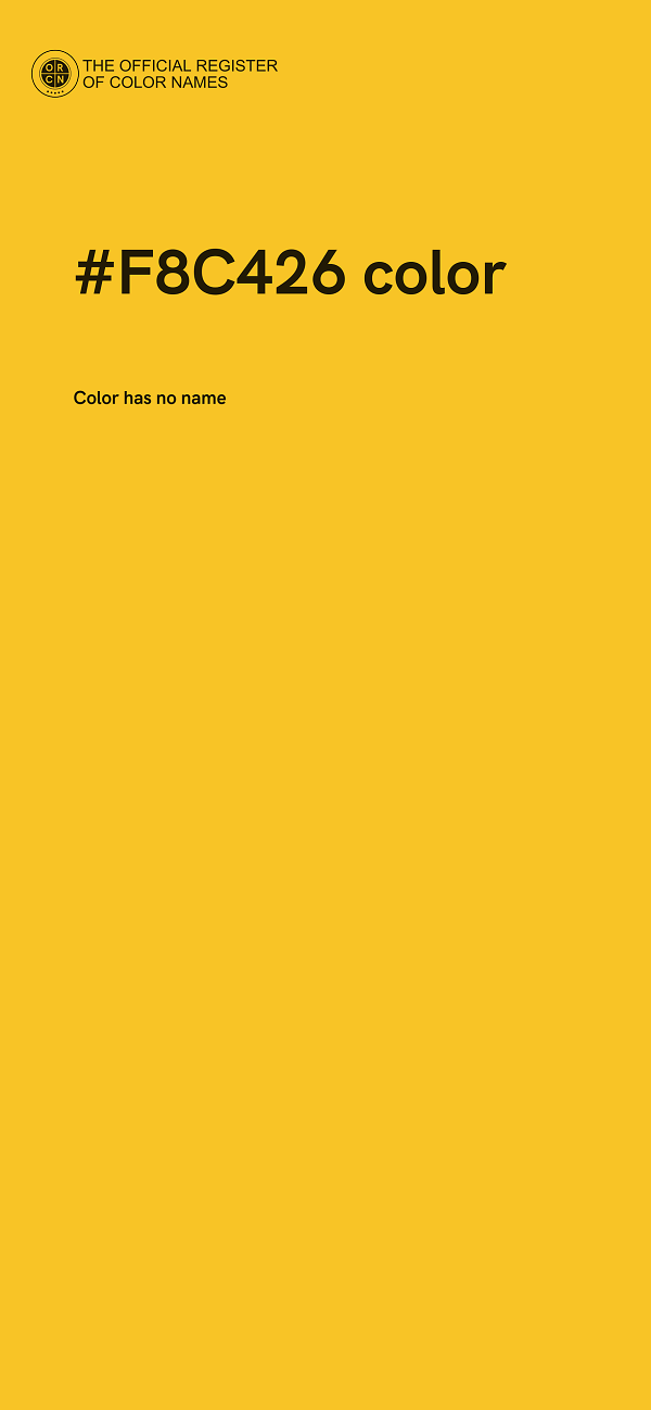 #F8C426 color image