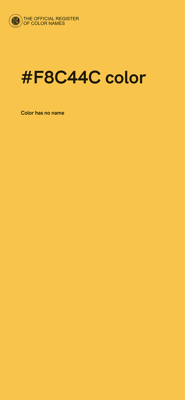 #F8C44C color image