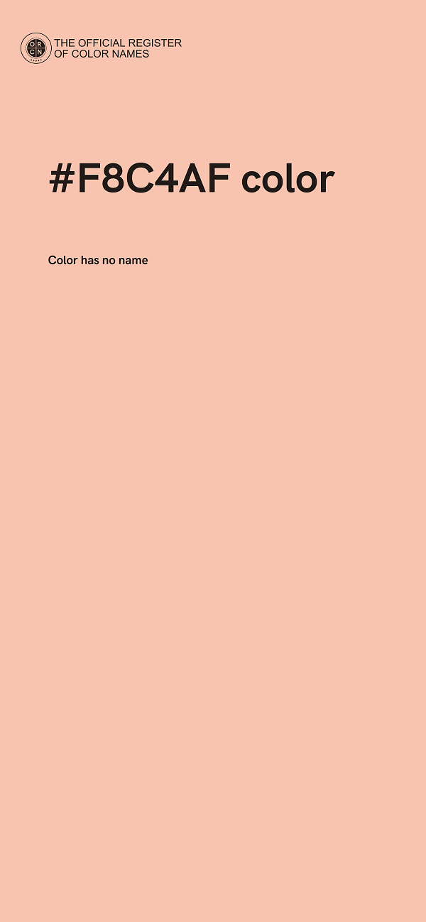#F8C4AF color image