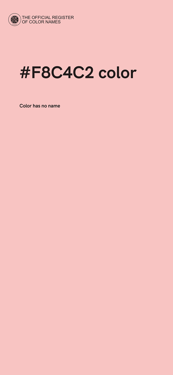 #F8C4C2 color image