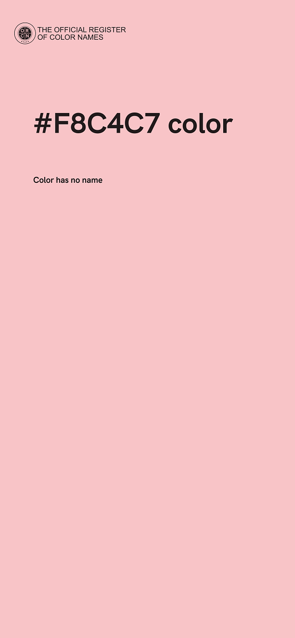 #F8C4C7 color image