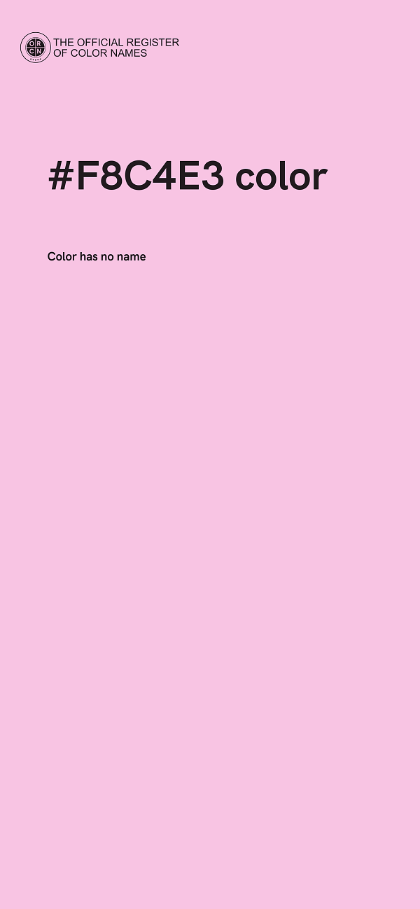 #F8C4E3 color image