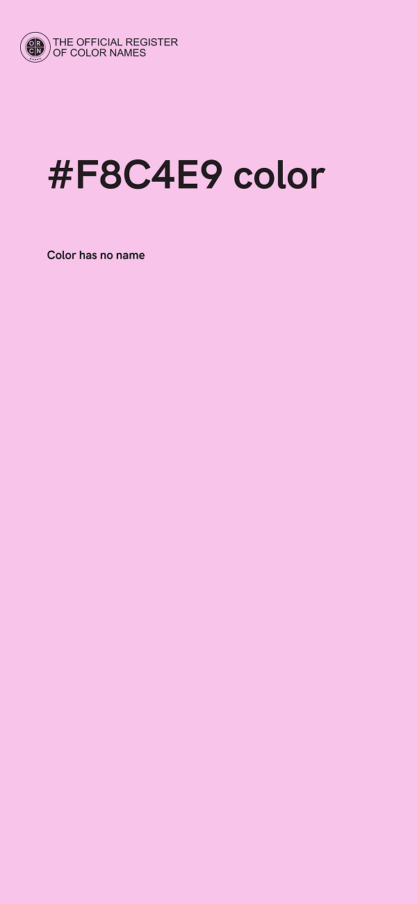 #F8C4E9 color image