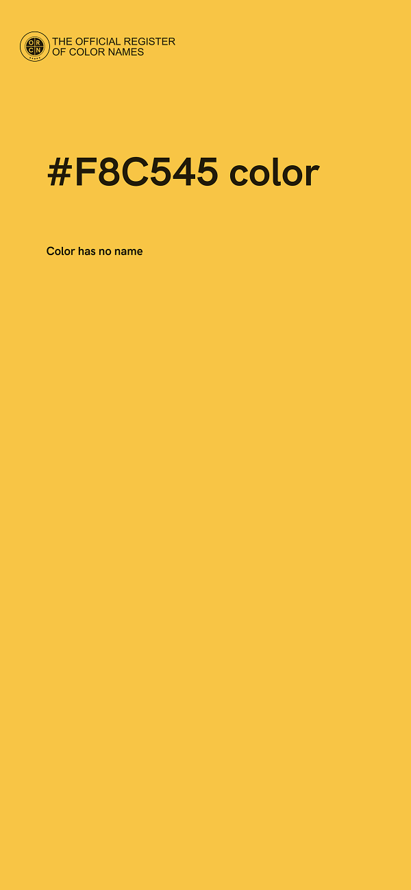#F8C545 color image