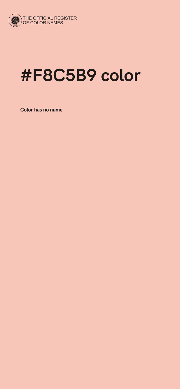 #F8C5B9 color image