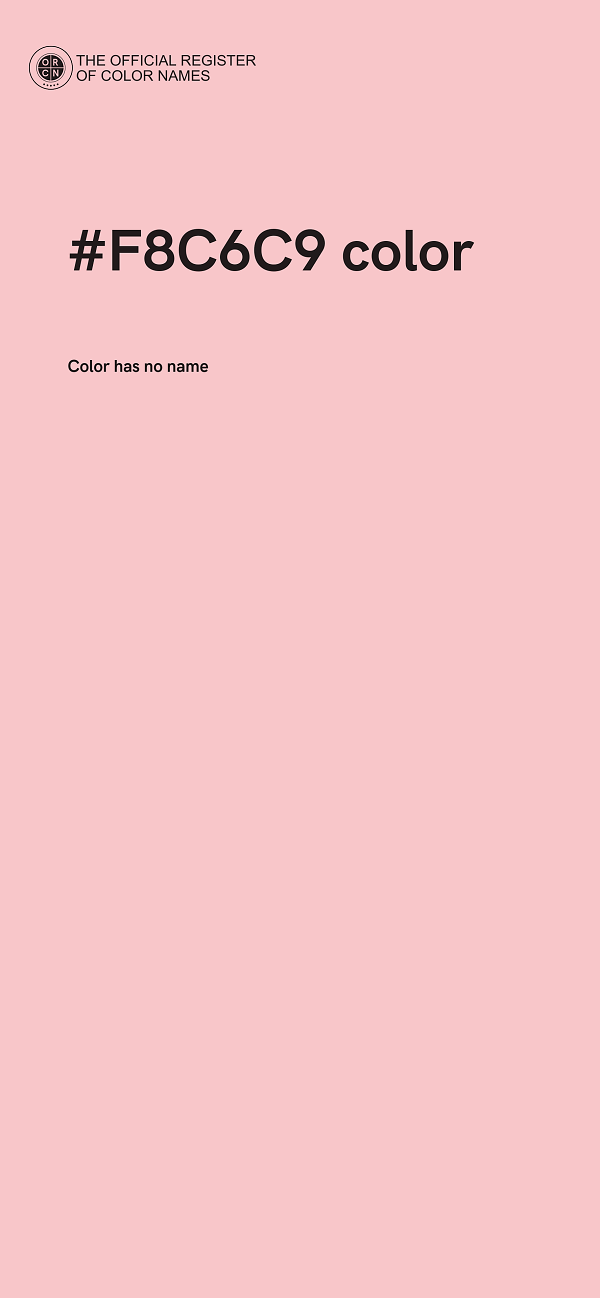 #F8C6C9 color image