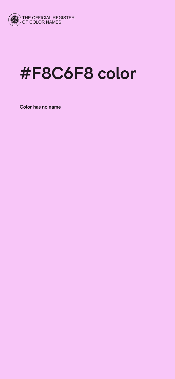 #F8C6F8 color image