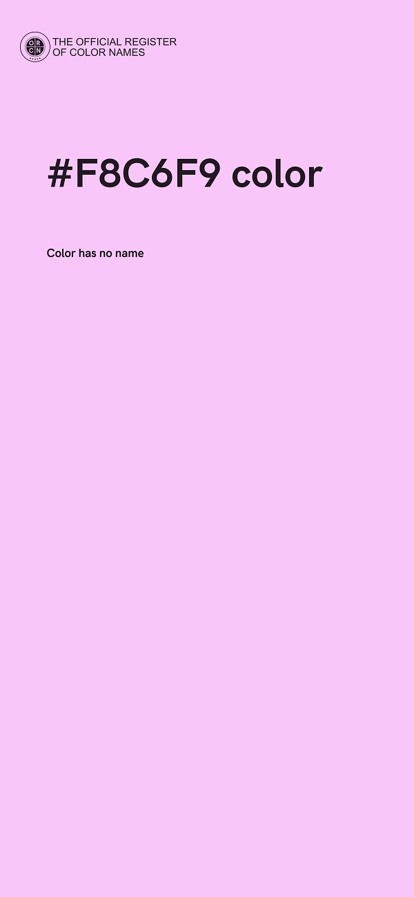 #F8C6F9 color image