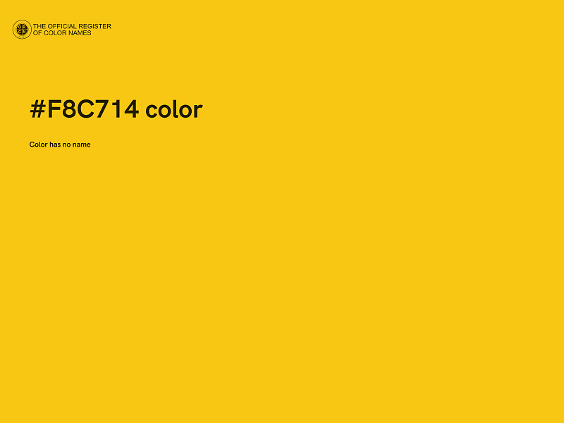 #F8C714 color image