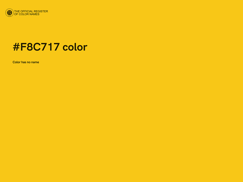 #F8C717 color image