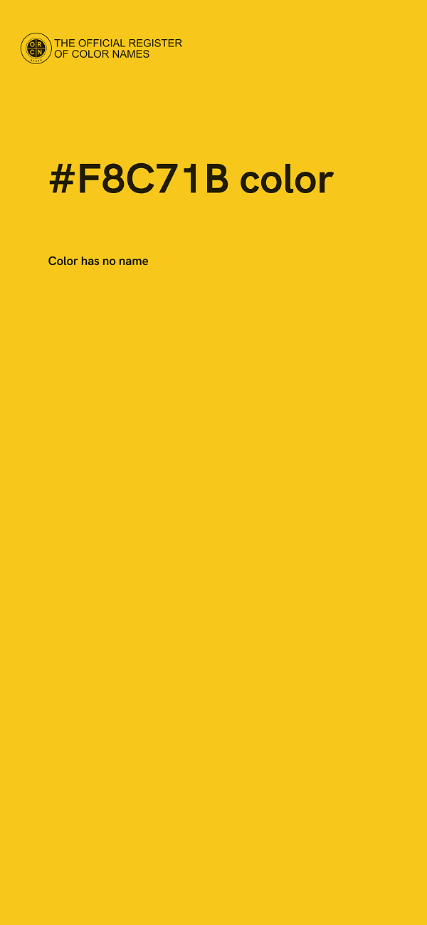 #F8C71B color image