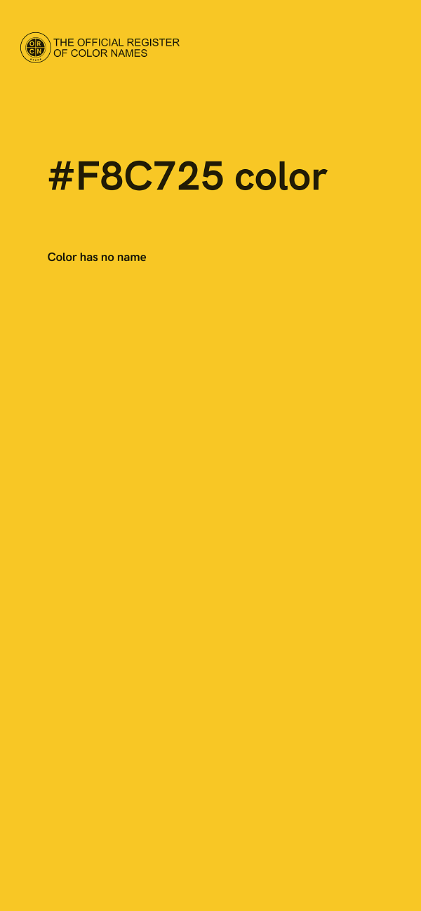 #F8C725 color image