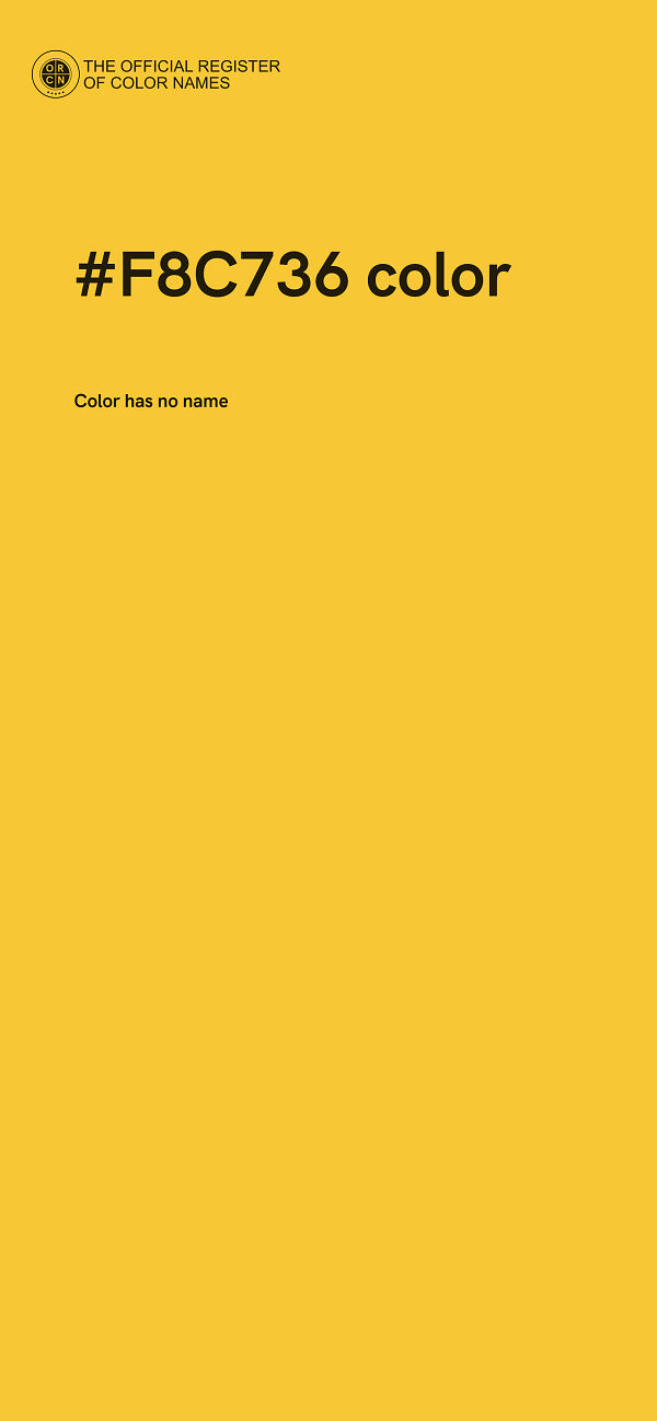 #F8C736 color image