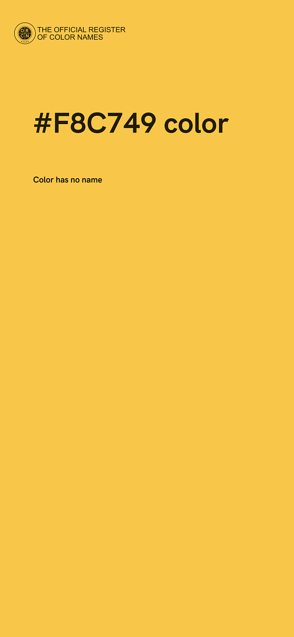 #F8C749 color image