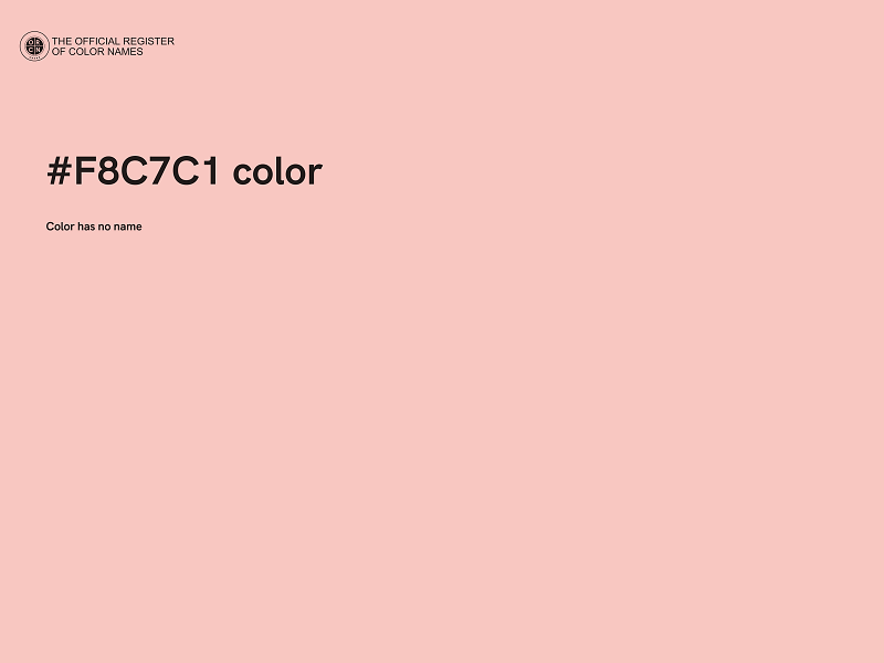 #F8C7C1 color image