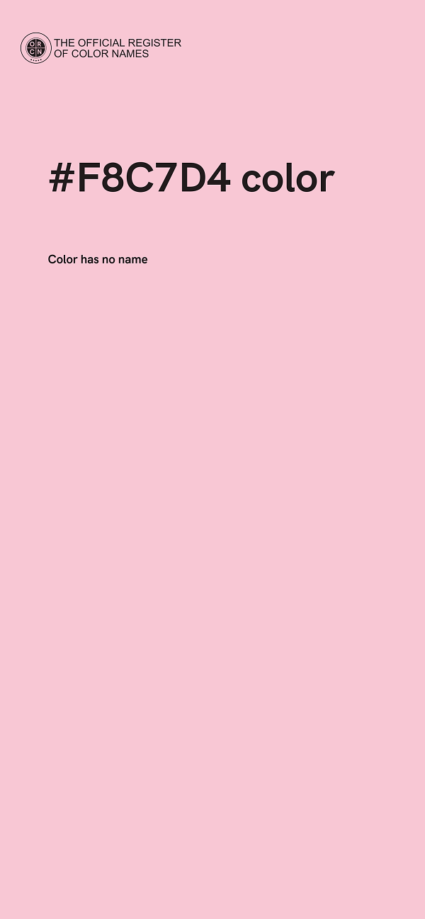 #F8C7D4 color image