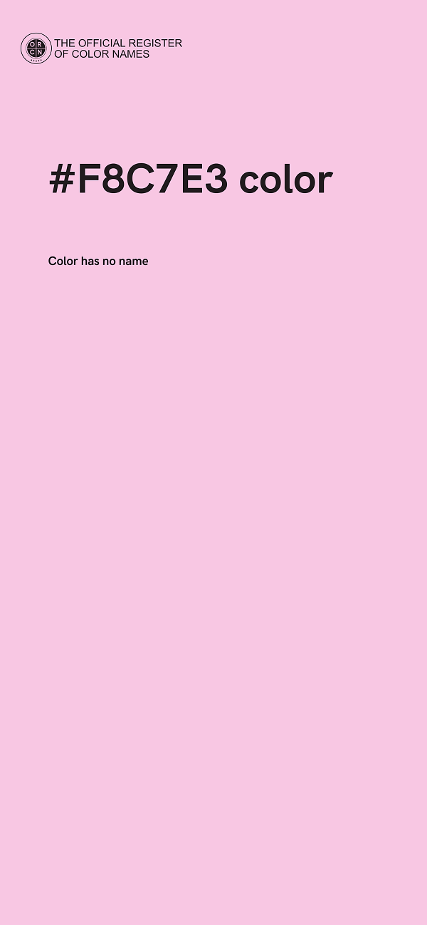#F8C7E3 color image